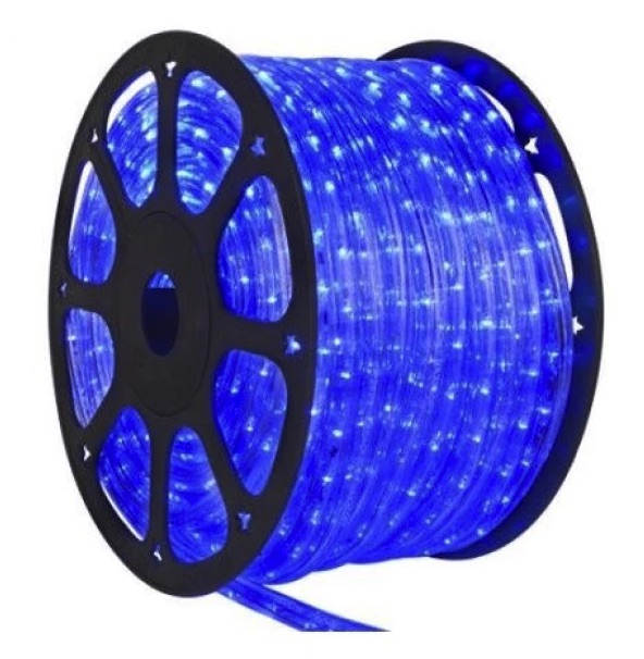 Furtun 100m led albastru tip rola 